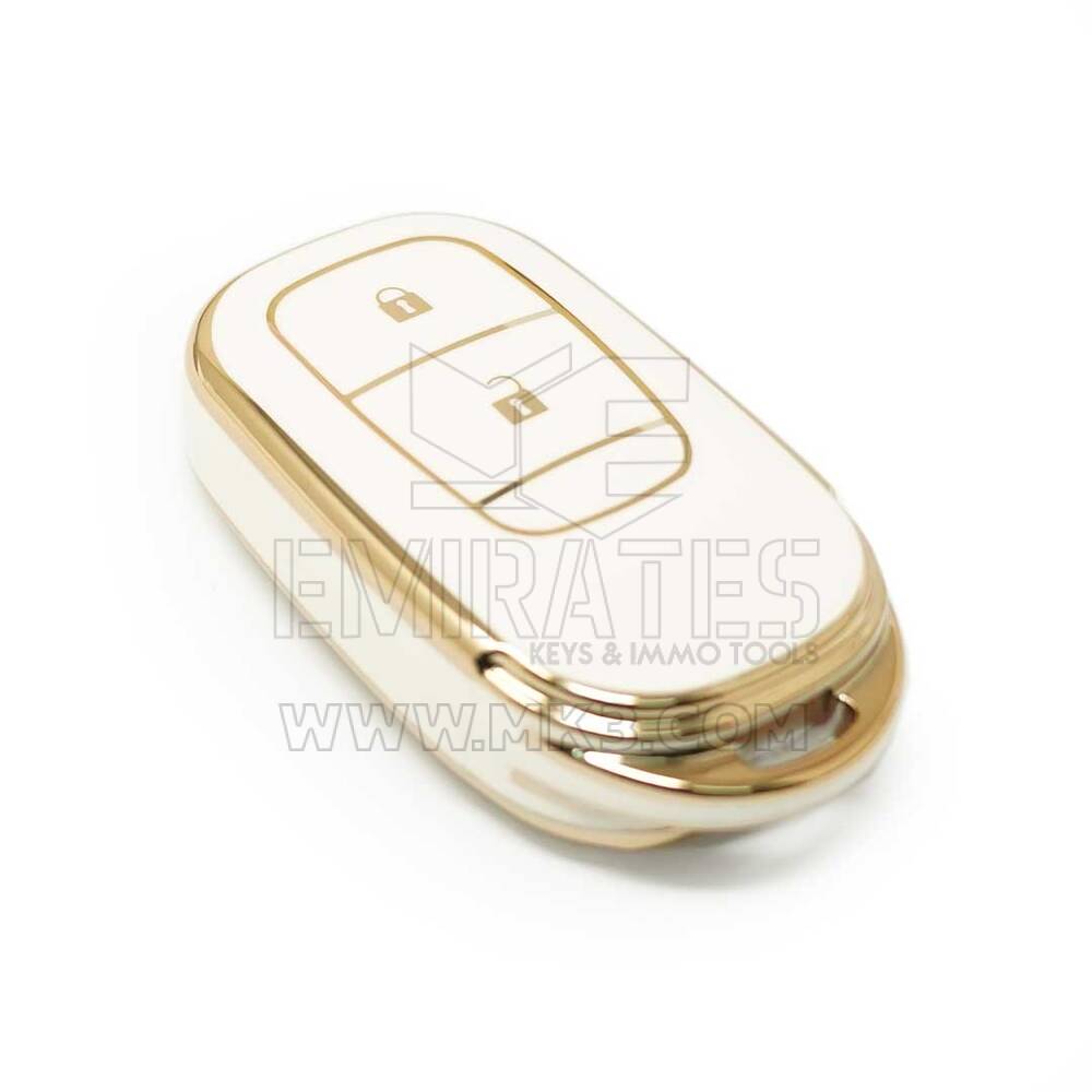 Nouvelle couverture de haute qualité Nano Aftermarket pour Honda Smart Remote Key 2 boutons couleur blanche G11J2 | Clés Emirates