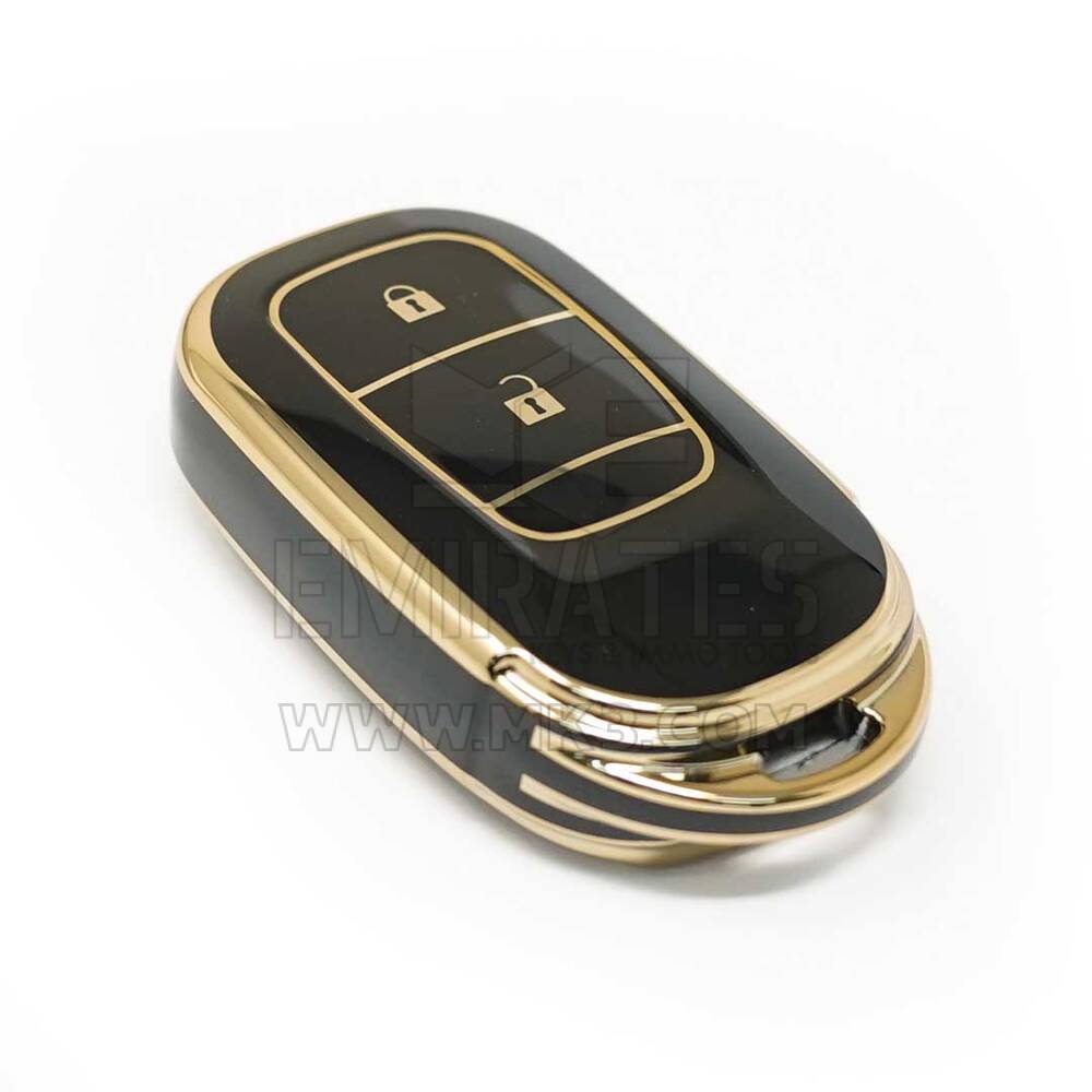 Nouvelle couverture de haute qualité Nano Aftermarket pour Honda Smart Remote Key 2 boutons couleur noire G11J2 | Clés Emirates