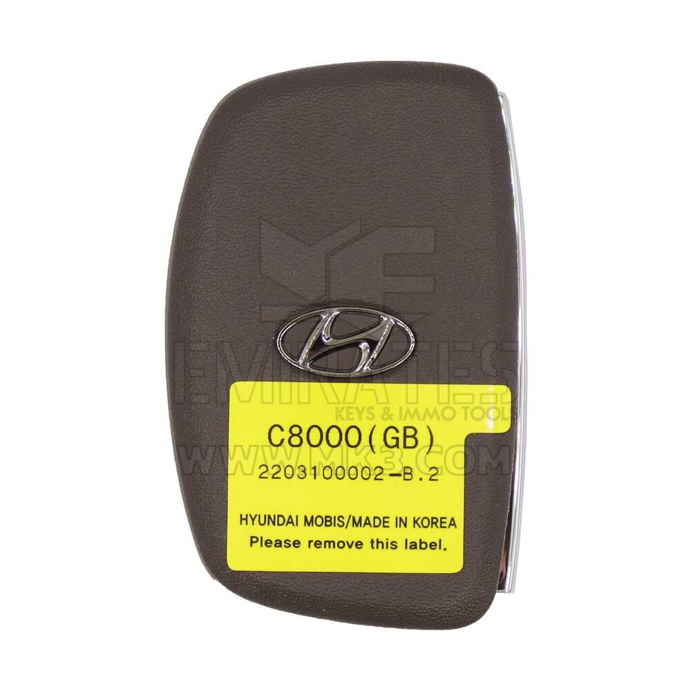 Chiave remota intelligente Hyundai I20 3 pulsanti 433 MHz 95440-C8000 | MK3