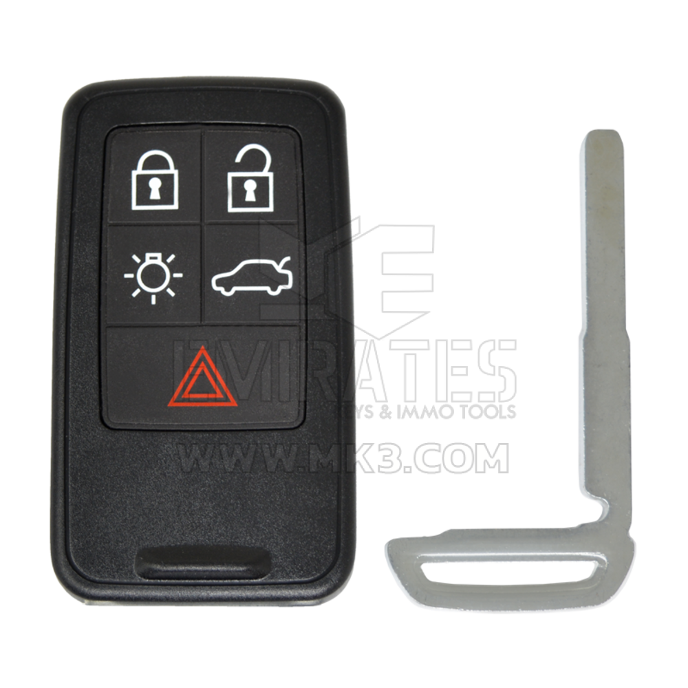 Volvo Smart Remote Key Shell 5 botões de alta qualidade, Emirates Keys Remote case, capa de chave remota de carro, substituição de chaveiros a preços baixos