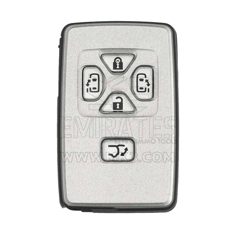 مفتاح ريموت ذكي من تويوتا بخمسة أزرار وباب منزلق بتردد 312 ميجا هرتز وغطاء فضي PCB رقم 271451-6221