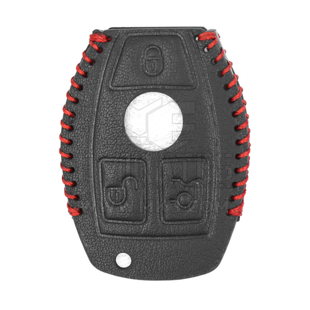 nuevo estuche de cuero del mercado de accesorios para mercedes benz llave remota inteligente 3 botones alta calidad mejor precio | Claves de los Emiratos