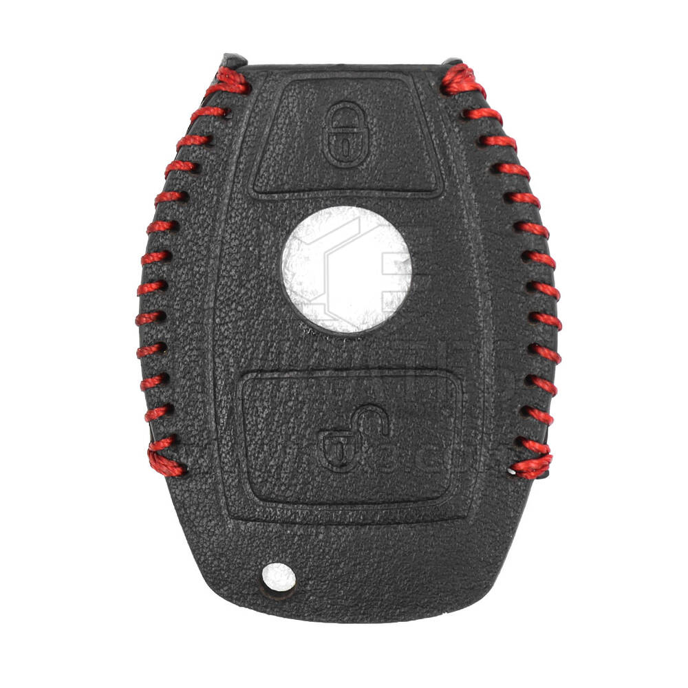 Funda de cuero para Mercedes Benz Smart Remote Key 2 Botones | mk3