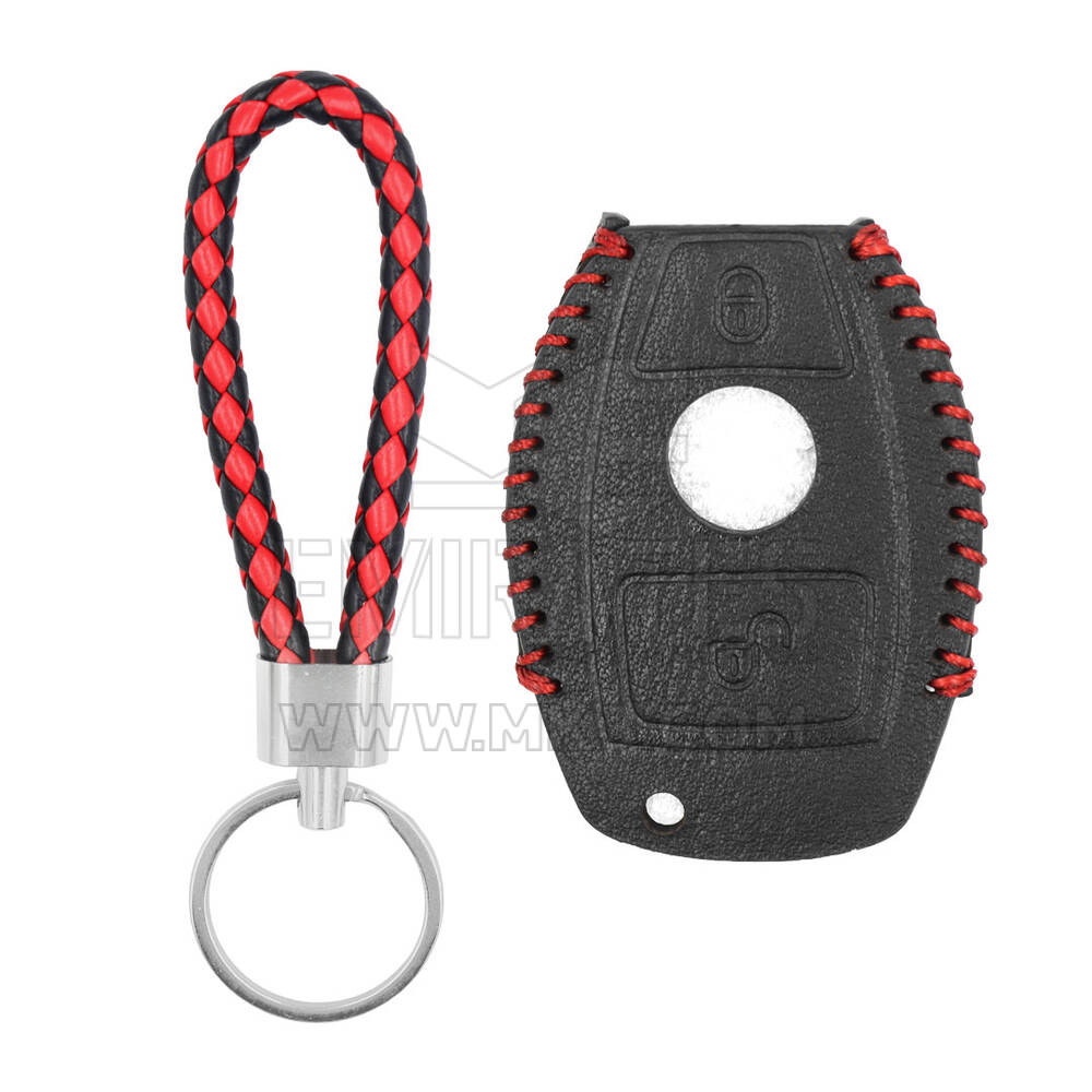 Funda de cuero para Mercedes Benz Smart Remote Key 2 Botones