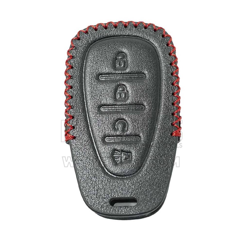 Étui en cuir pour clé à distance intelligente Chevrolet 4 boutons | MK3