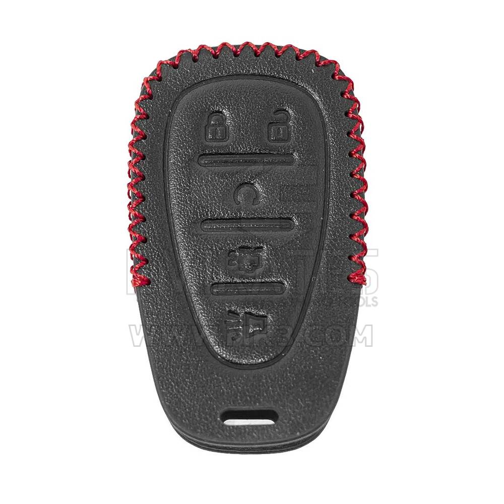 Leather Case For Chevrolet Smart Remote Key 5 Buttons | MK3