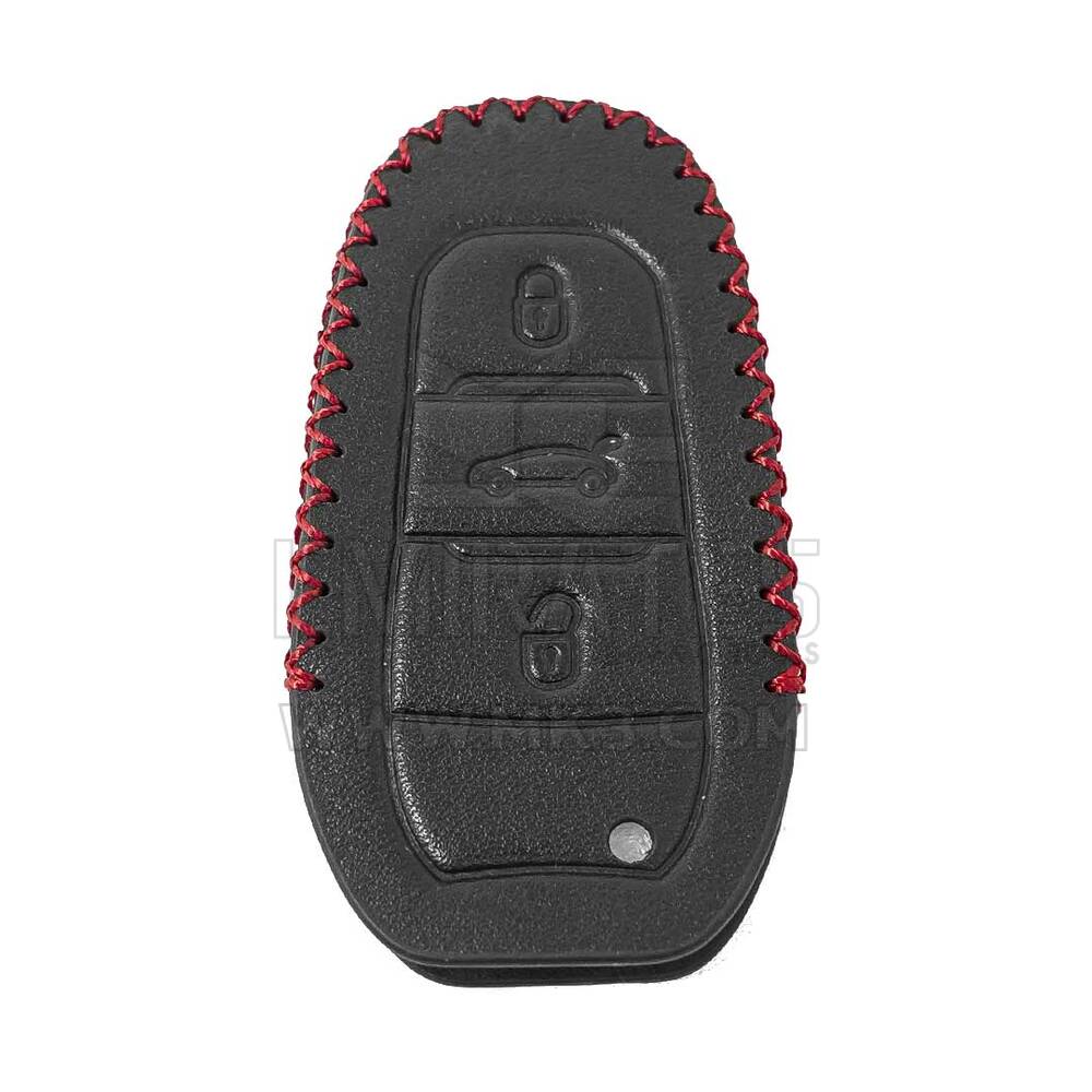 Leather Case For Peugeot Citroen Remote Key 3 Buttons | MK3