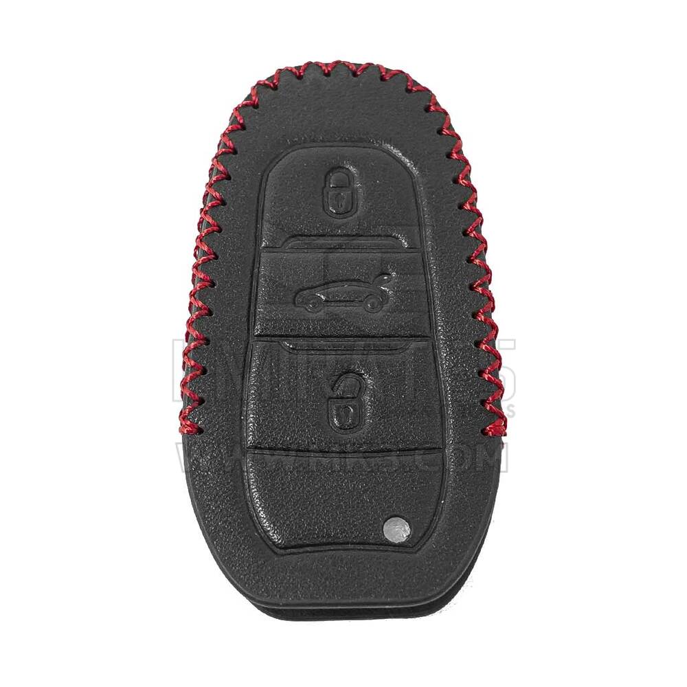 Funda De Cuero Para Llave Remota Peugeot Citroen 3 Botones | mk3