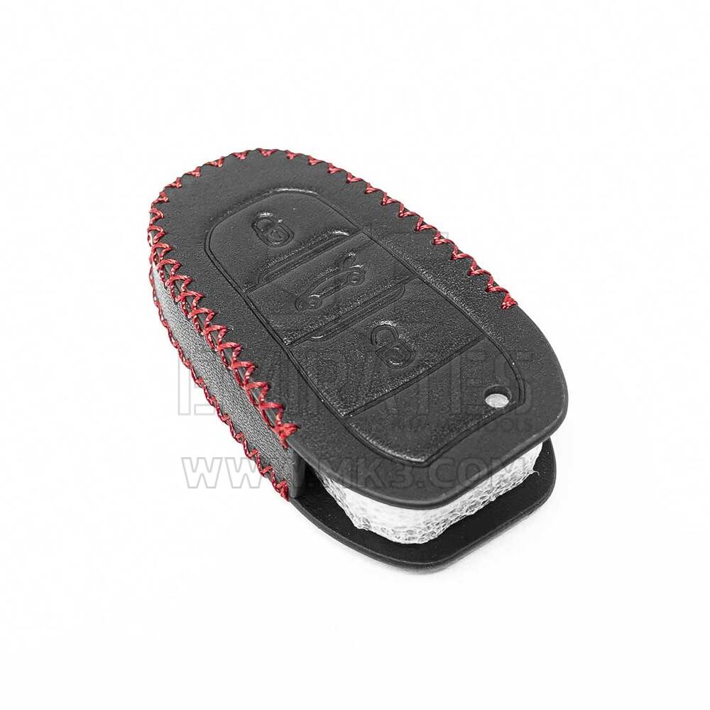 New Aftermarket Leather Case For Peugeot Citroen Remote Key 3 Buttons High Quality Best Price | Emirates Keys