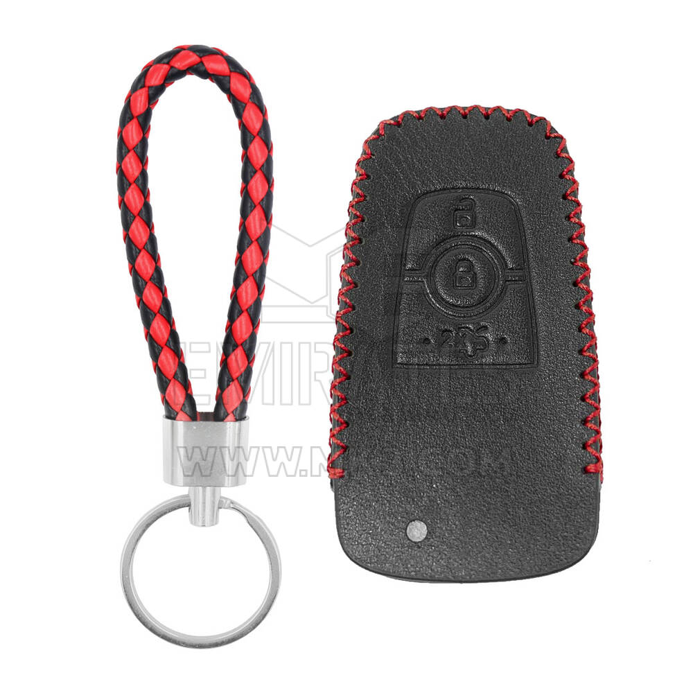 Funda de cuero para Ford Smart Remote Key 3 Botones