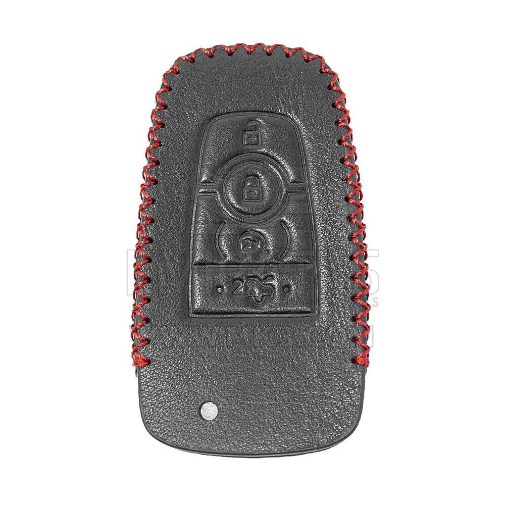 Funda de cuero para Ford Smart Remote Key 4 Botones | mk3