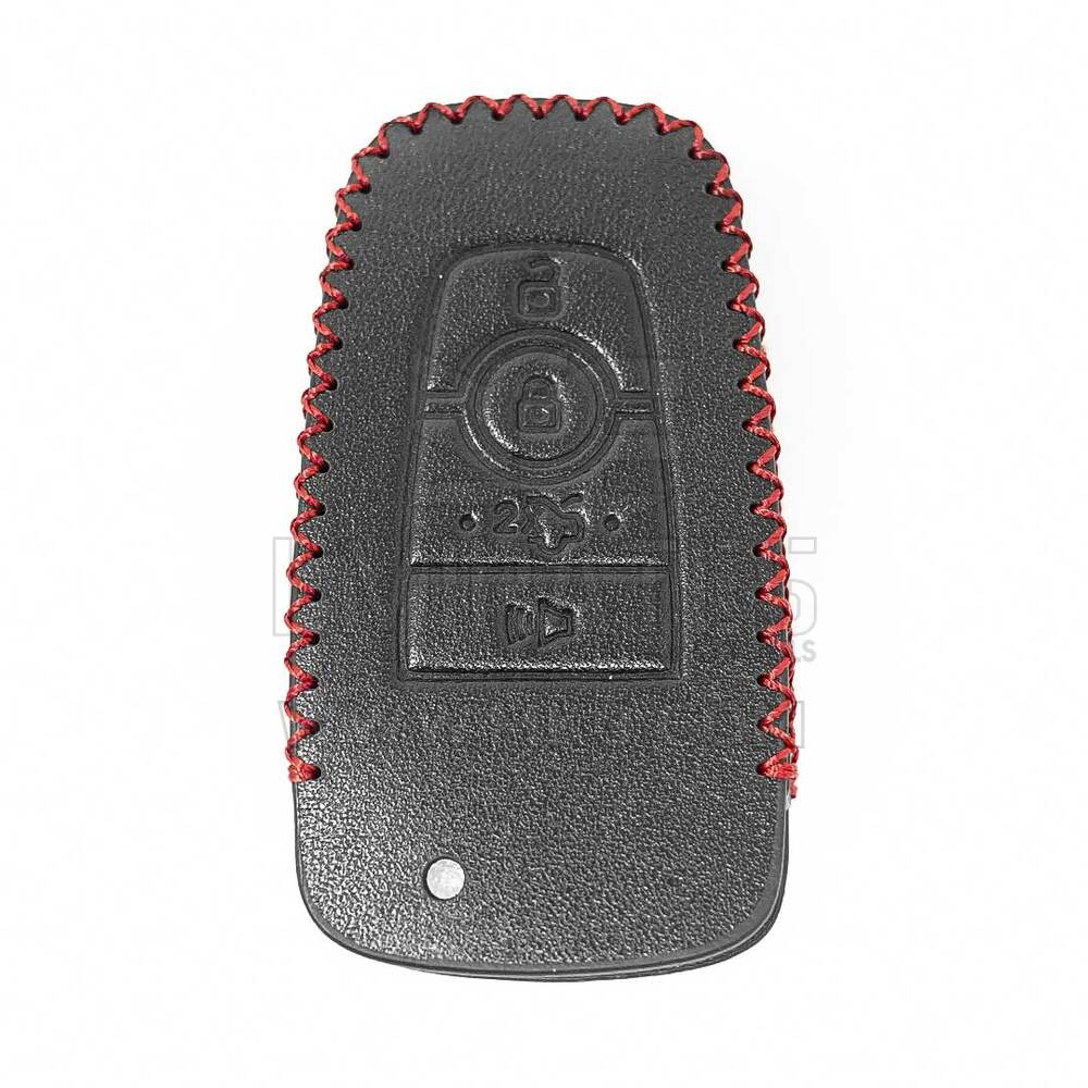 Leather Case For Ford Fusion Mustang Remote Key 4 Buttons | MK3