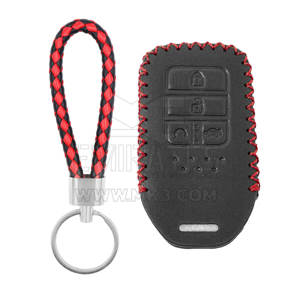 Estojo de couro para Honda Smart Remote Key 4 botões