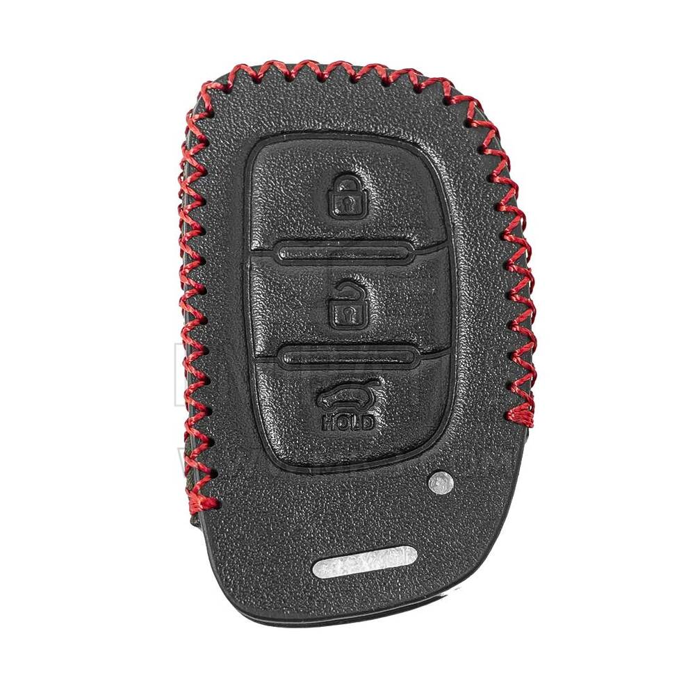 Étui en cuir pour clé à distance Hyundai Tucson I10 I20 3 boutons | MK3