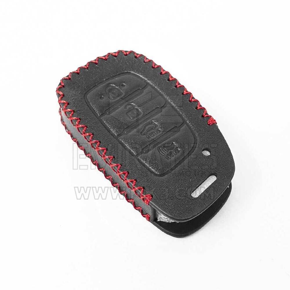 New Aftermarket Leather Case For Hyundai Tucson Elantra Sonata Ioniq Remote Key 4 Buttons High Quality Best Price | Emirates Keys