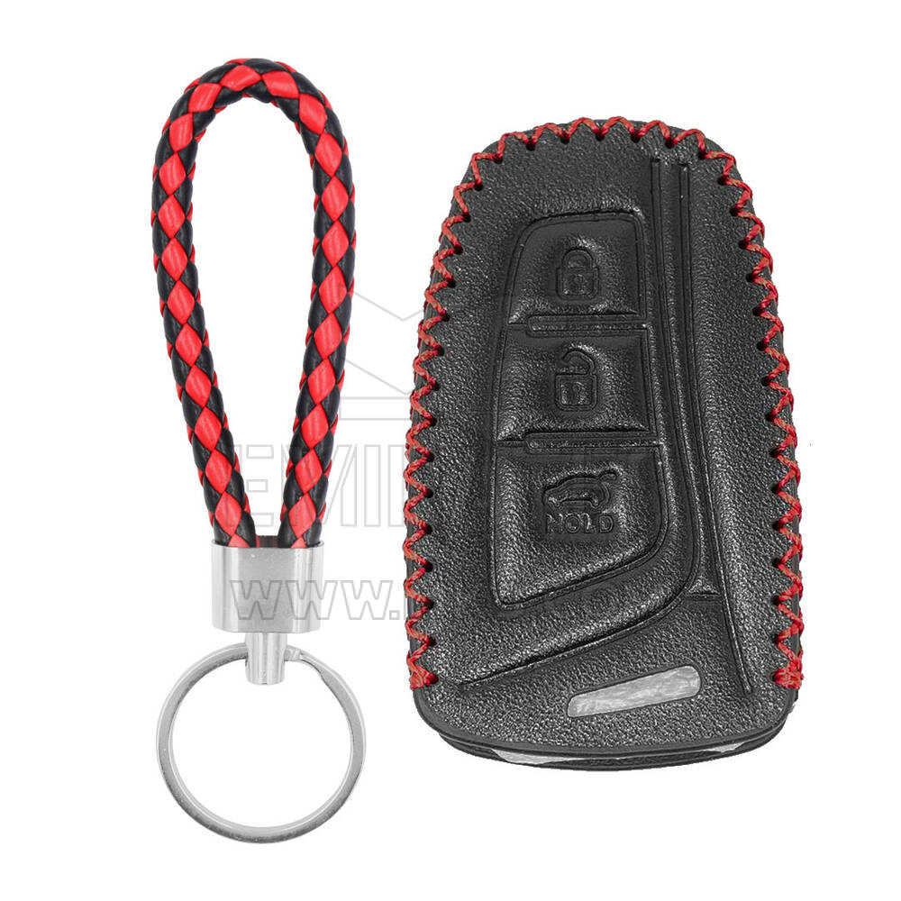 Кожаный чехол для Hyundai Santa Fe Equus Azera Remote Key 3 кнопки