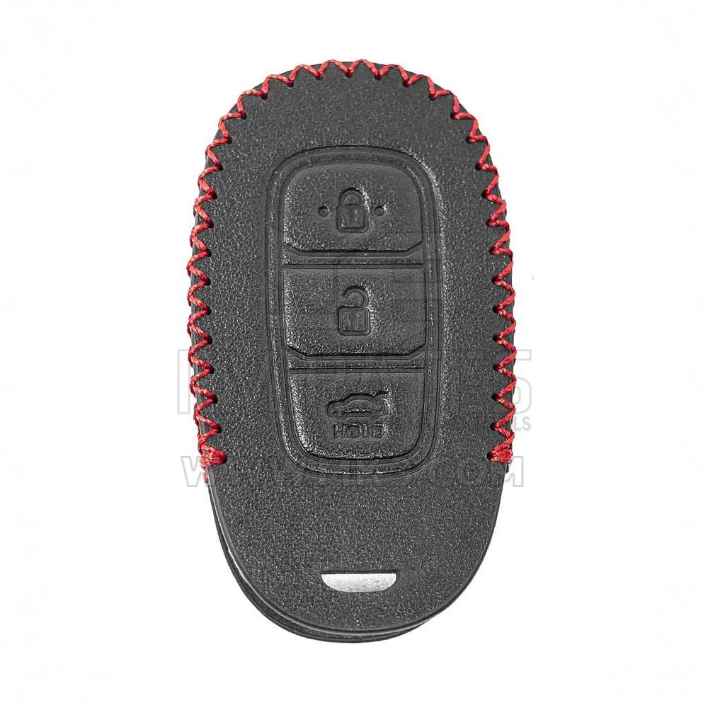 Leather Case For Hyundai Verna Kona Remote Key 3 Buttons | MK3