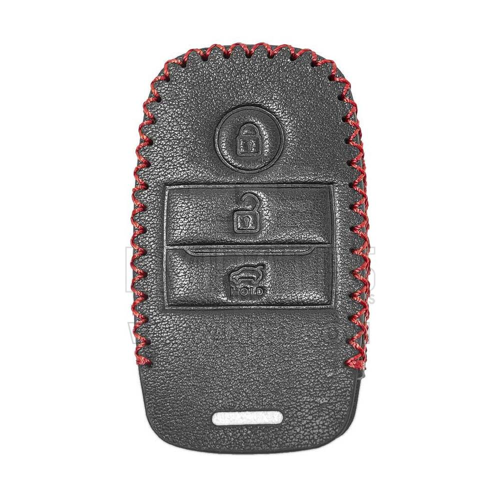 Étui en cuir pour clé à distance intelligente Kia 3 boutons | MK3