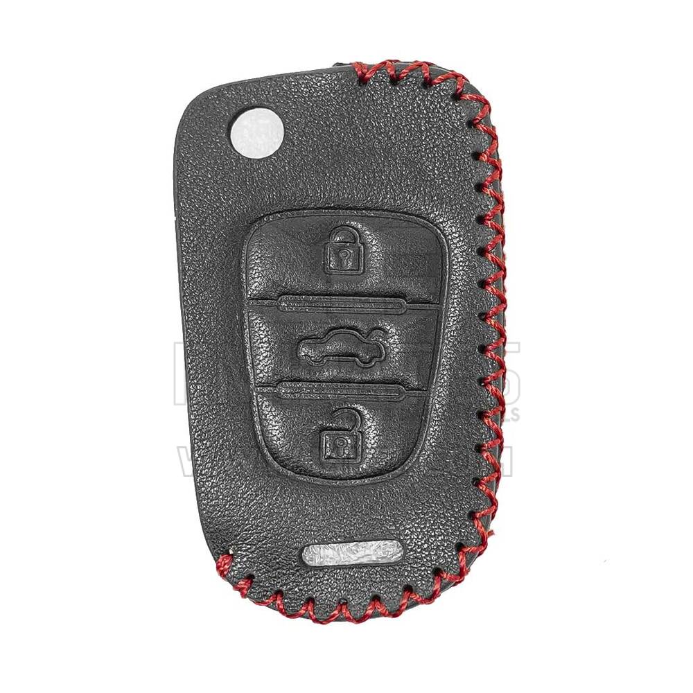 Кожаный чехол для Kia Optima Rio Flip Remote Key 3 кнопки | МК3