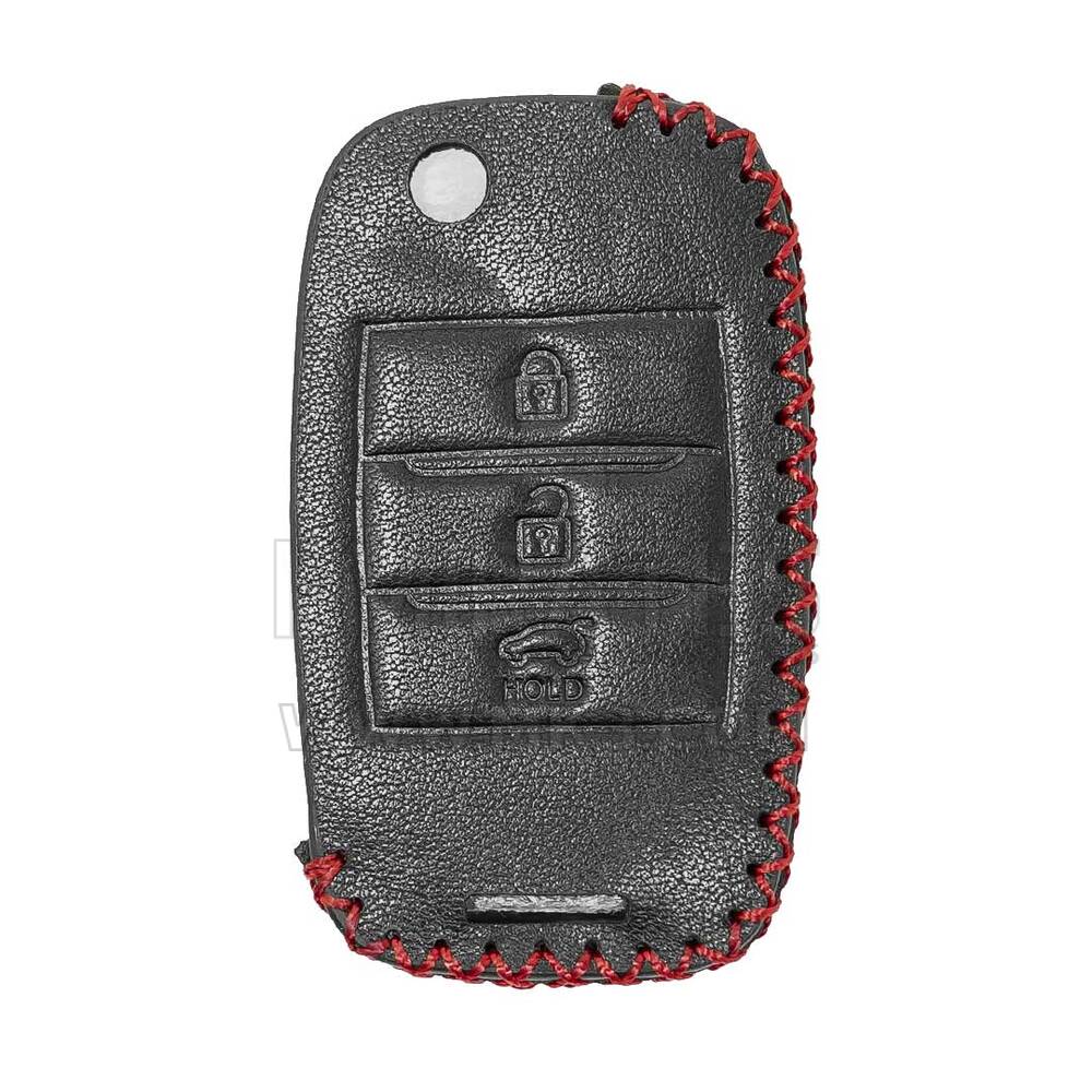 Кожаный чехол для нового Kia Flip Remote Key 3 Buttons | МК3