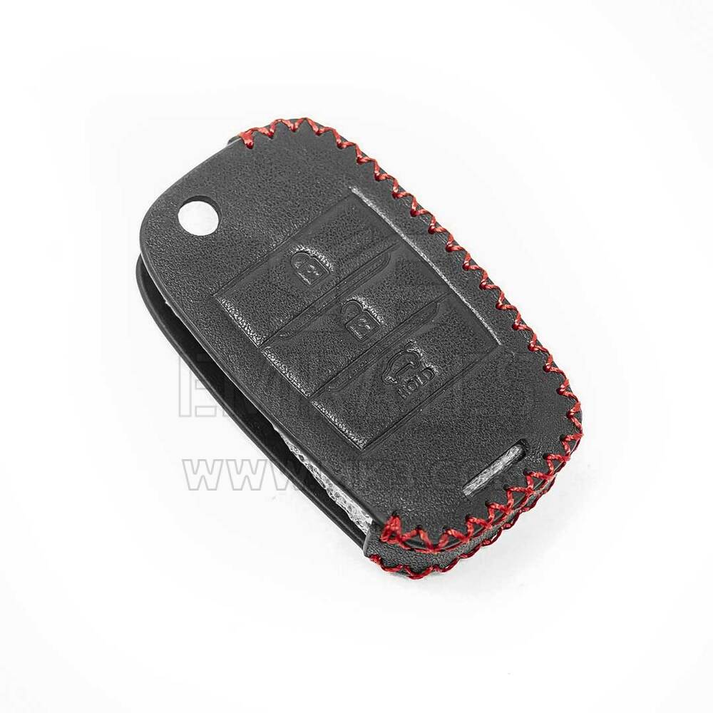 New Aftermarket Leather Case For New Kia Flip Remote Key 3 Buttons High Quality Best Price | Emirates Keys