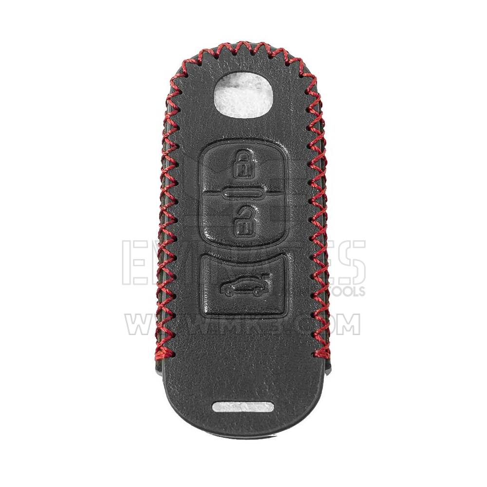 Кожаный чехол для дистанционного ключа Mazda с 3 кнопками | МК3