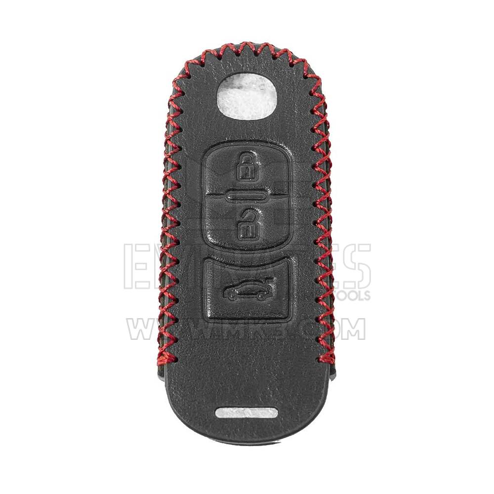 Funda de cuero para mando a distancia Mazda 3 Botones | mk3