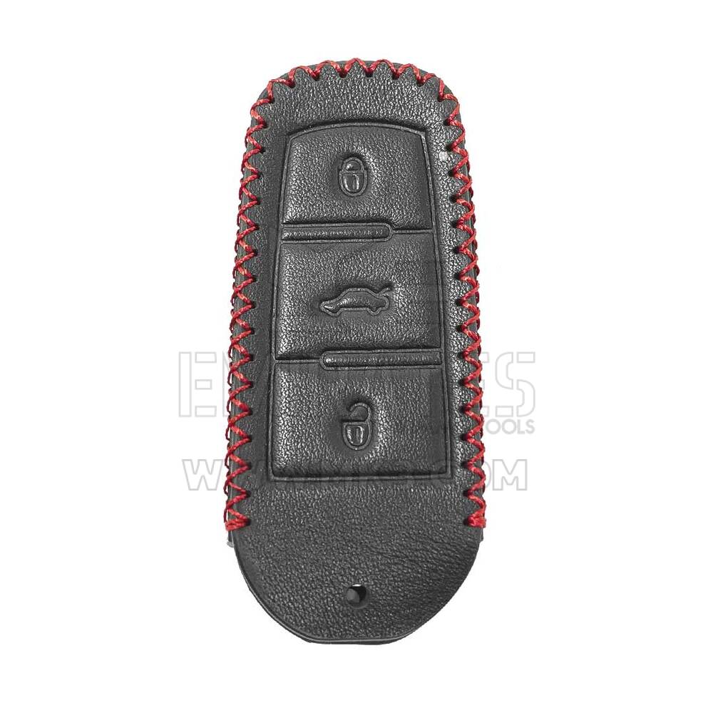 Estojo de Couro Para VW Passat Chave Remota 3 Button | MK3