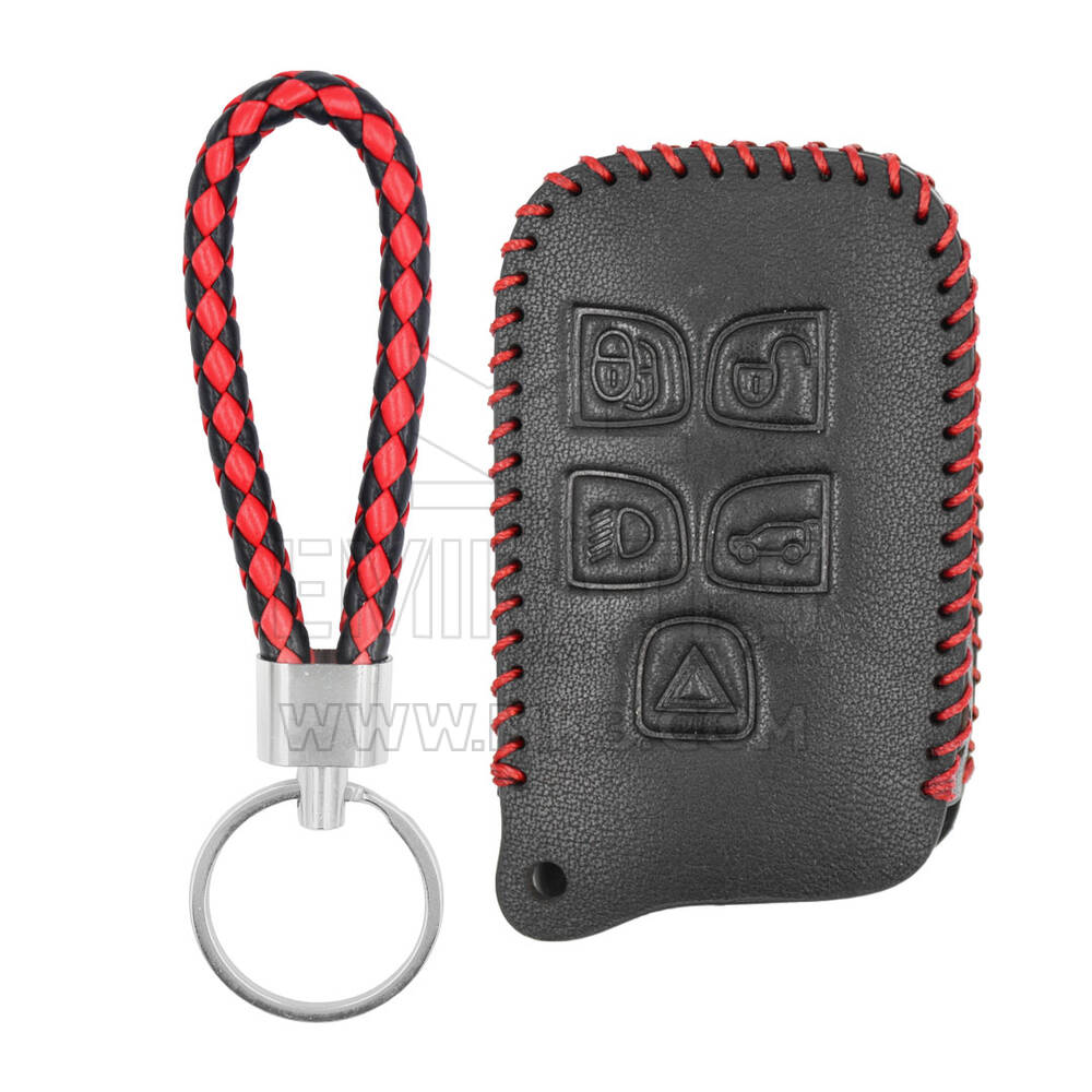 Estojo de couro para Range Rover Smart Remote Key 5 botões