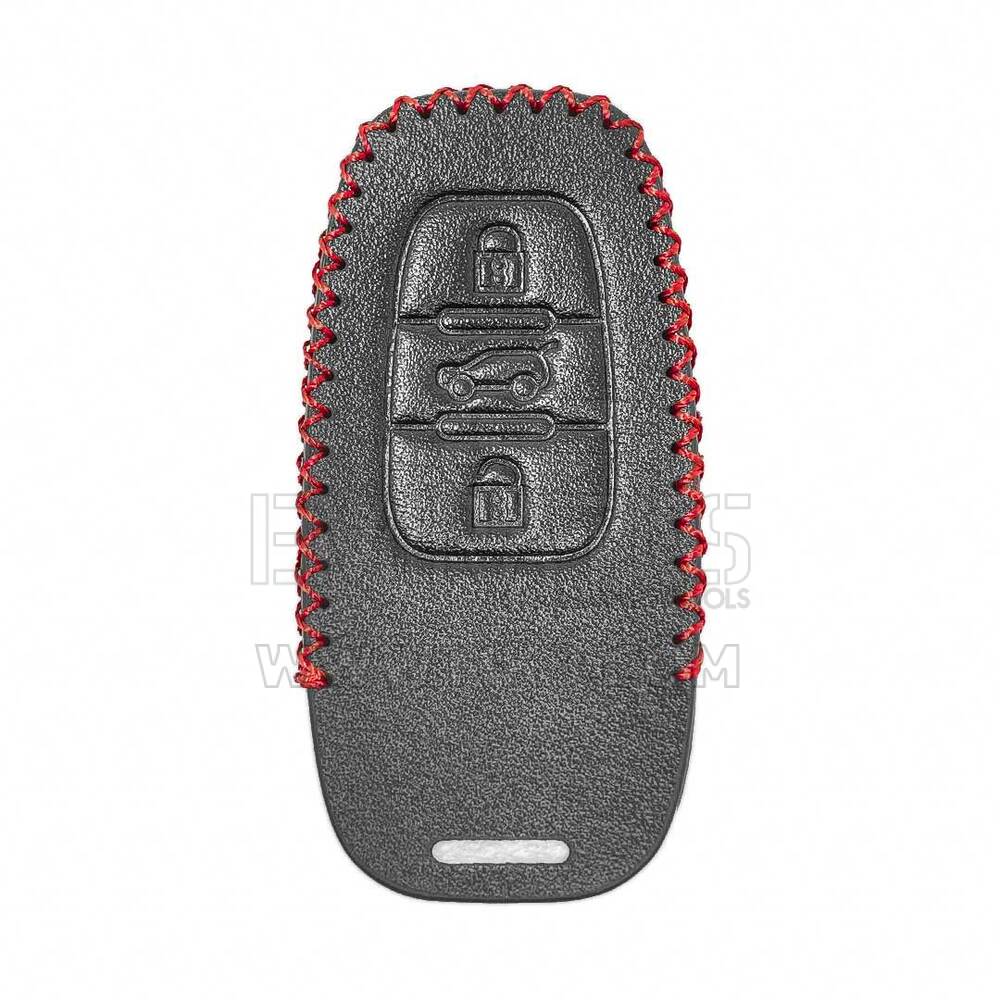 Estojo de Couro Para Audi Smart Remote Chave 3 Botões | MK3