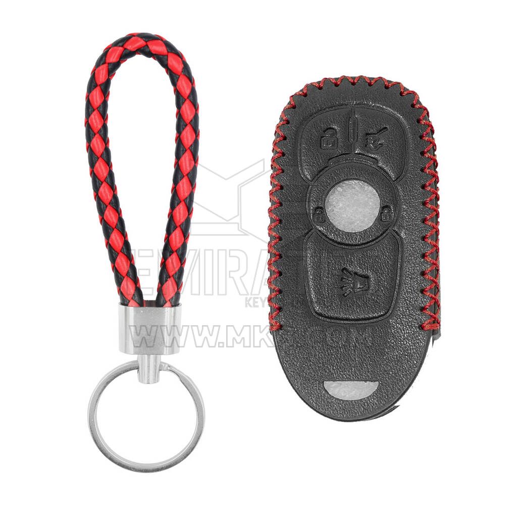 Estojo de couro para Buick Smart Remote Key 4 botões