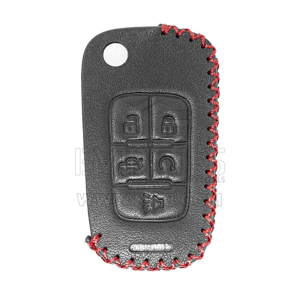 Leather Case For Chevrolet Flip Remote Key 5 Buttons | MK3