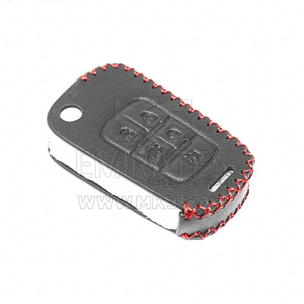 New Aftermarket Leather Case For Chevrolet Flip Remote Key 5 Buttons High Quality Best Price | Emirates Keys