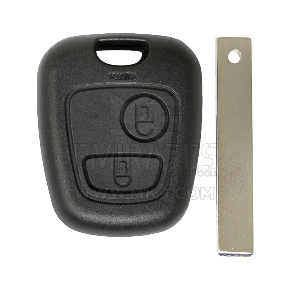 Coque de clé télécommande Peugeot 2 boutons lame HU83 de haute qualité, coque de clé télécommande Mk3, remplacement de coques de porte-clés à bas prix.