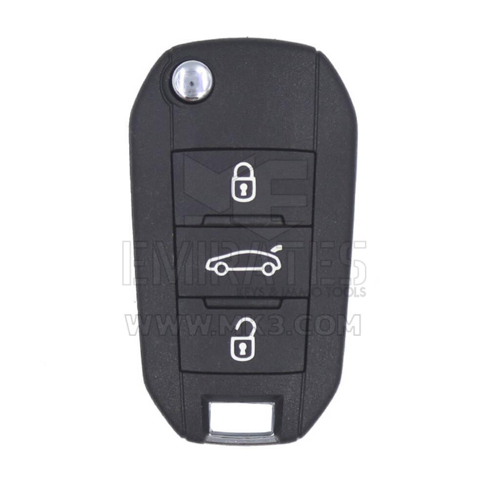 Citroen Flip Remote Key 3 أزرار 433MHz AES Transponder