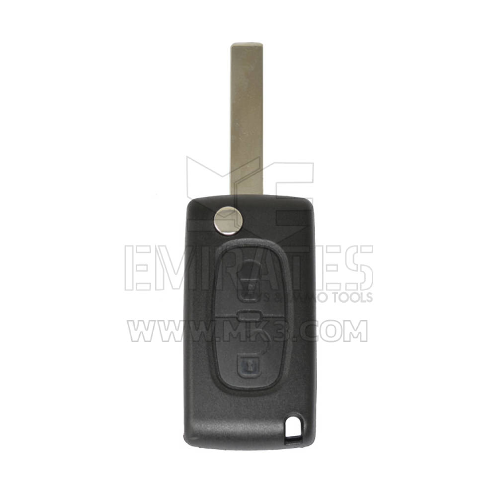 Peugeot Flip Remote Key Shell 2 botões sem suporte de bateria Lâmina HU83 de alta qualidade, tampa da chave remota Mk3, substituição de invólucros de chaveiro a preços baixos.