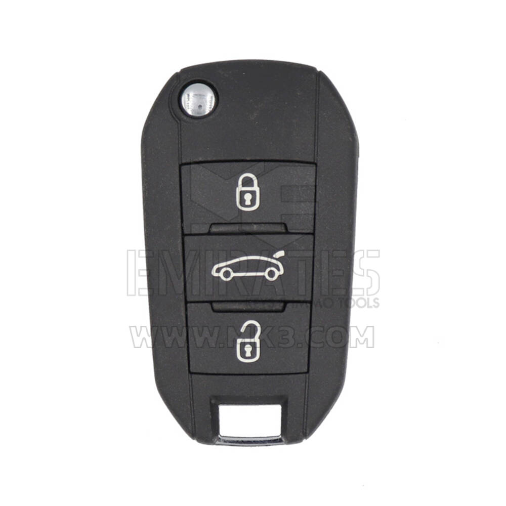 Peugeot 508 Original Flip Remote Key Shell 3 botões sem lâmina