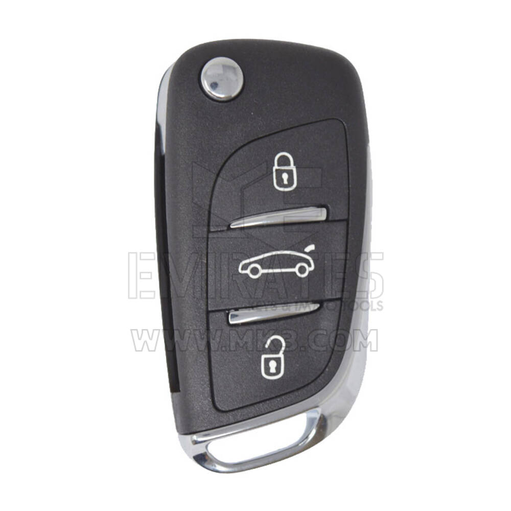 Citroen DS Original Flip Remote Key 3 Düğme 433MHz PCF7936 Transponder