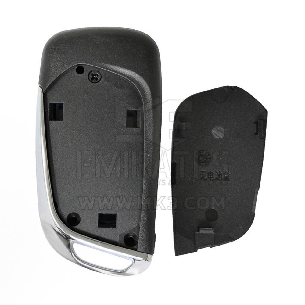 Peugeot Flip Remote Key Shell Chrome 3 Botão sem suporte de bateria modificado de alta qualidade, Mk3 Key Fob Shell Substituição a preços baixos