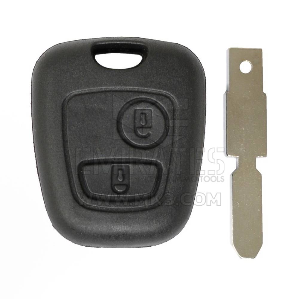 Coque de télécommande Peugeot 607 2 boutons lame NE78 de haute qualité, coque de clé télécommande Mk3, coque de clé de remplacement à bas prix.