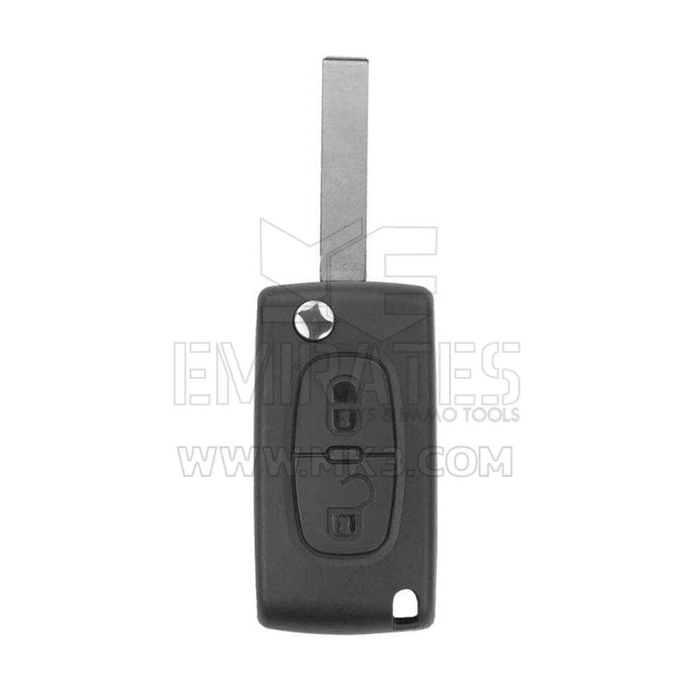 New Aftermarket Peugeot 307 Flip Remote 2 Button 433MHz ASK PCF7941 Transponder High Quality Best Price | Emirates Keys