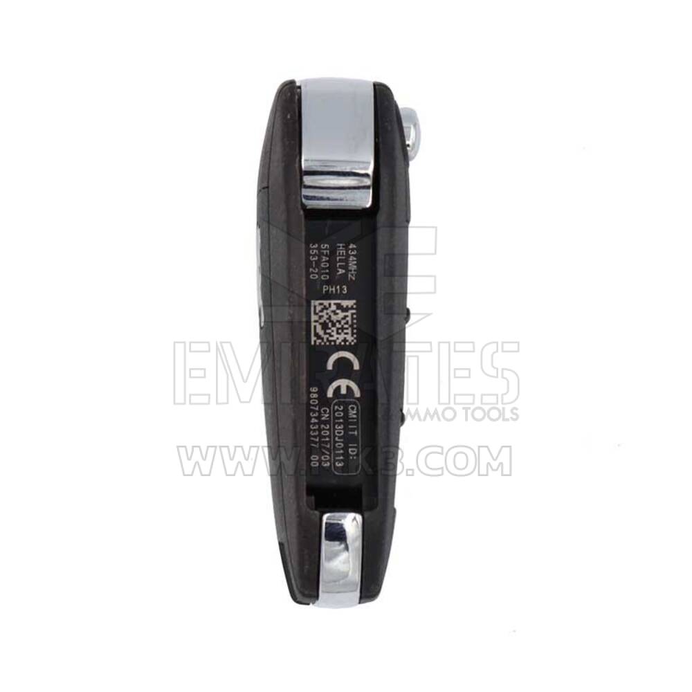 Clé télécommande à 3 boutons 433 MHz FSK PCF7941 pour Peugeot 508 301 2013-2017 d'origine / OEM | Clés Emirates