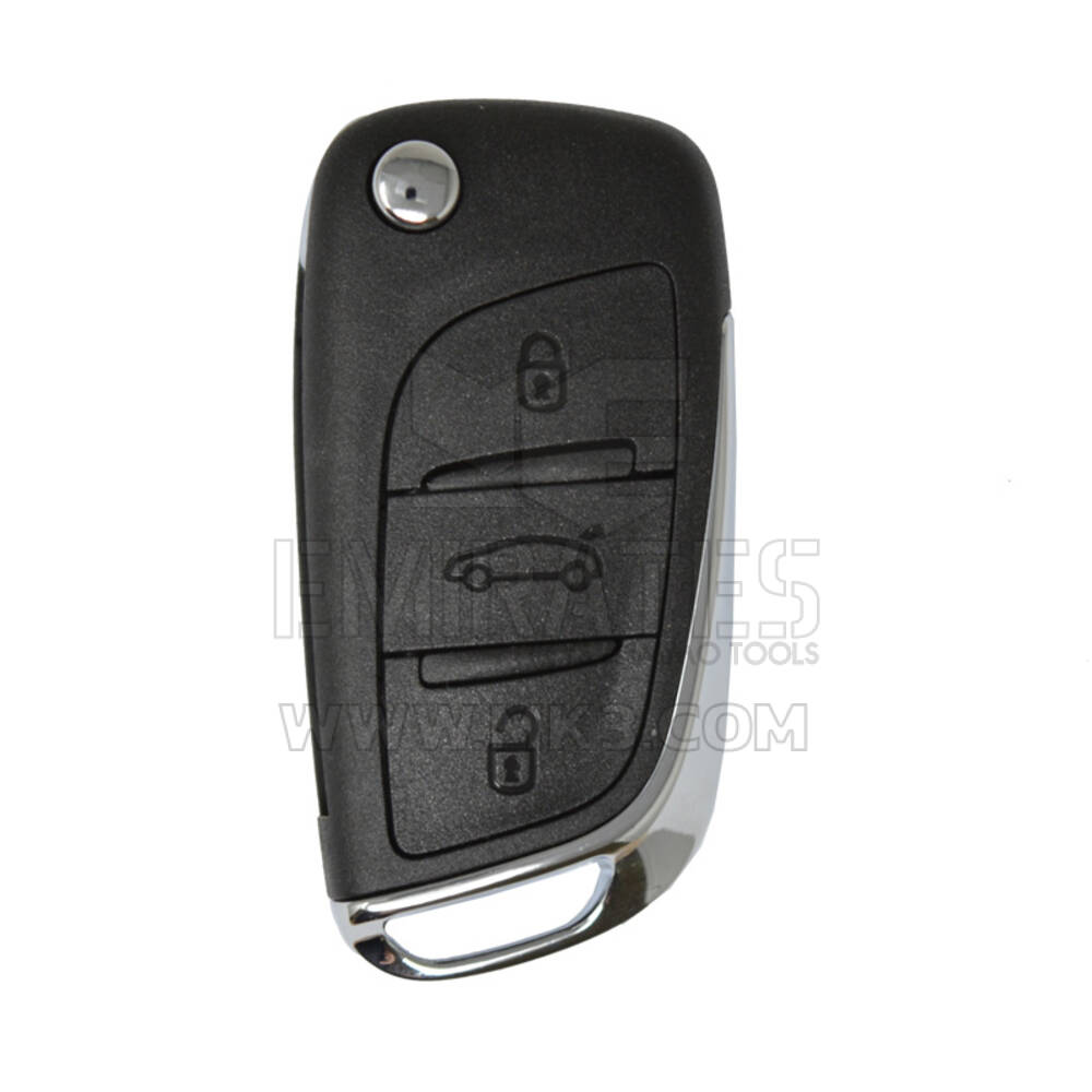 Citroen Genuine Flip Remote Key 3 Botões 434MHz Transponder PCF7936