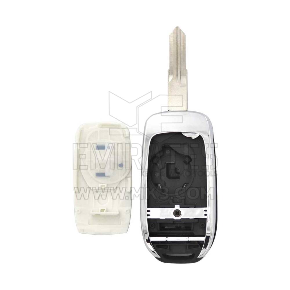 New Aftermarket REN - Renault Flip Remote Key Shell 2 Buttons White Color VAC102 Blade High Quality Best Price | Emirates Keys