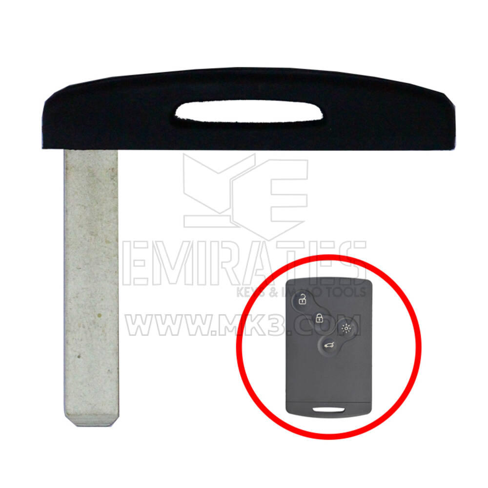 Renault Remote Key , New REN - Renault Clio4 Capture 2016 Smart Card Proximity Key 4 Buttons 433MHz AES Transponder FCC ID: LXP T004 - MK3 Products | Emirates Keys