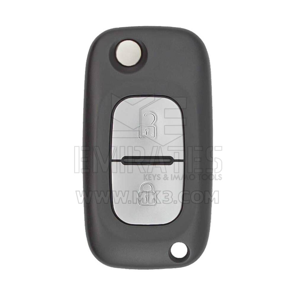 Renault Modificato Flip Remote Key 2 Bottoni 433MHz PCF7946 Transponder ID FCC: 1618477A