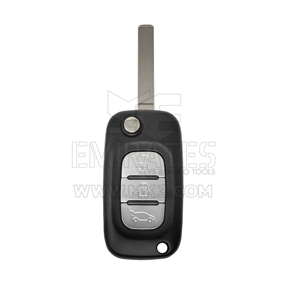 High Quality Aftermarket Renault Fluence Flip Remote Key Shell 3 Buttons, Emirates Keys Remote key cover, Key fob shells replacement at Low Prices.