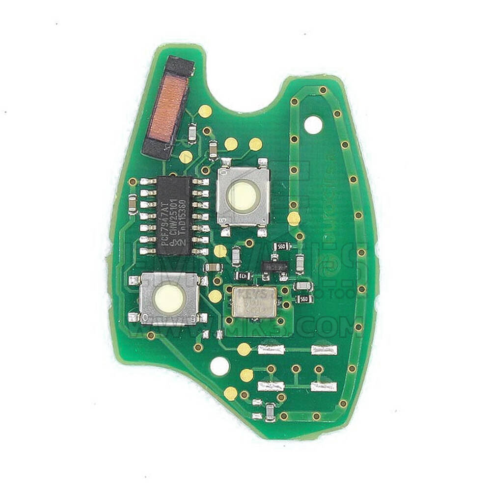 REN Duster 2013-2014 llave remota genuina PCB 2 botones 433MHz PCF7947 transpondedor