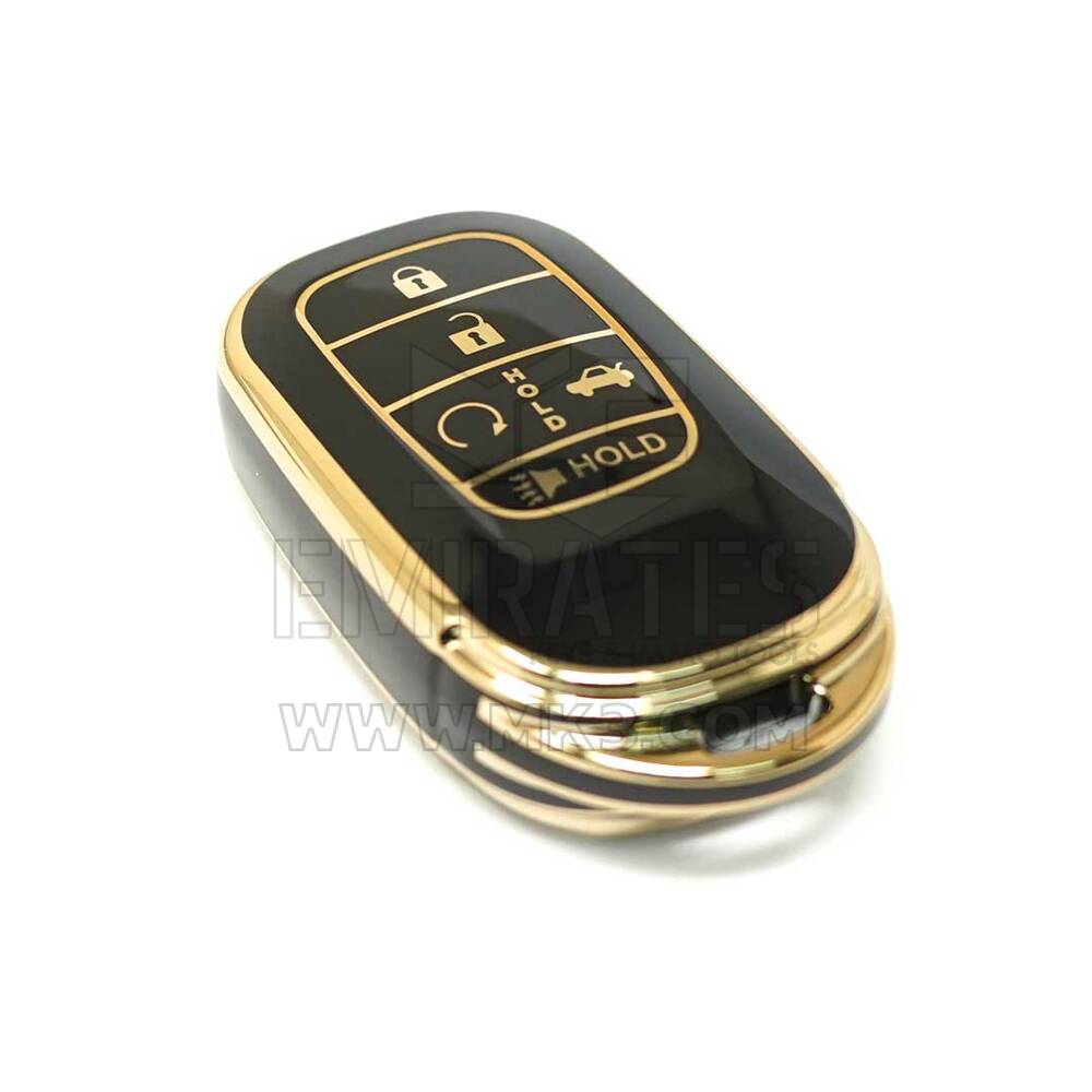 Nouvelle couverture de haute qualité Nano Aftermarket pour Honda Smart Remote Key 5 boutons couleur noire G11J5 | Clés Emirates