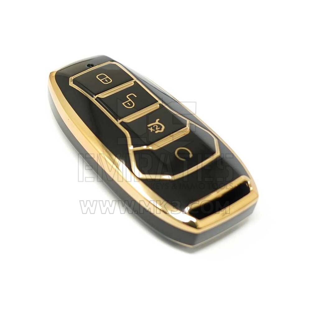 Nuova cover aftermarket Nano di alta qualità per chiave remota BYD Smart 4 pulsanti colore nero A11J | Chiavi degli Emirati